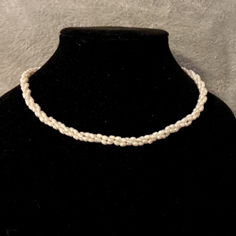 Seed Pearl Formal Necklace Prom Wedding Evening Gala